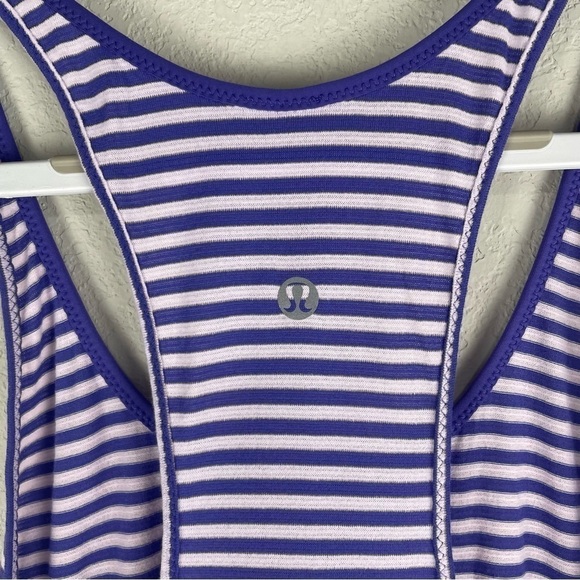 Lululemon Two Tone Purple Racerback Athletic Athleisure Tank Top Size 2 - Picture 3 of 4